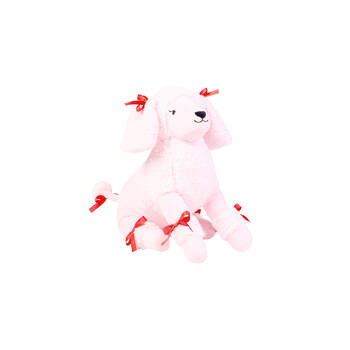 Linen House Kids 19x33cm Paris Poodle Novelty Cushion Pink