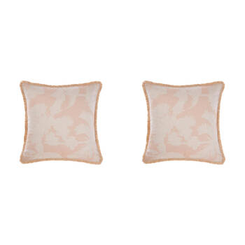 2PK Linen House Tourelles Paprika European Pillowcase 65x65cm - Natural