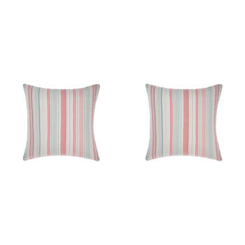 2PK Linen House 65x65cm Otillo Watermelon European Pillowcase