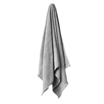 Linen House Aria Silver Cotton/Bamboo Bath Mat 60x80cm - Grey