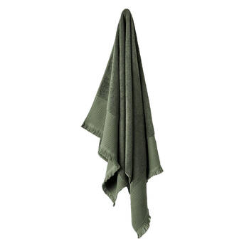 Linen House Aria Pine Cotton/Bamboo Bath Mat 60x80cm - Green