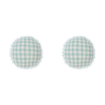 2PK Linen House Cotton Tavola Ocean 45cm Round Cushion - Blue