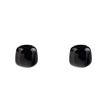 2PK Linen House Indiana Black 15cm Vase