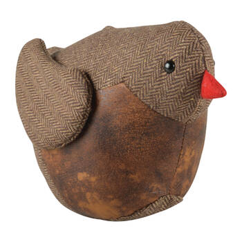 Esschert Design Bird Door Stopper Indoor/Outdoor Home Decor 26.6cm Brown