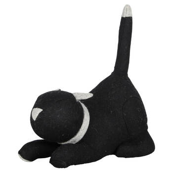 Esschert Design Cat Door Stopper Indoor/Outdoor Home Decor 30.5cm Black