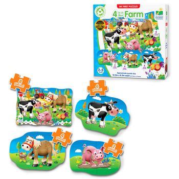 Learning Journey My First Puzzle Sets  4-In-A-Box Puzzles Farm 2-5y