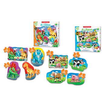 Learning Journey My First Puzzle Sets Dinosaurs And Farm  2-5y