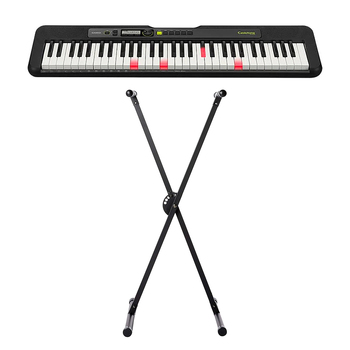Casio LK-S250 Casiotone 61 Key Lighting Keyboard/Piano With Stand - Black