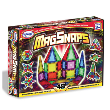 48pc Popular Playthings MagSnaps Building Toy Kids 3y+