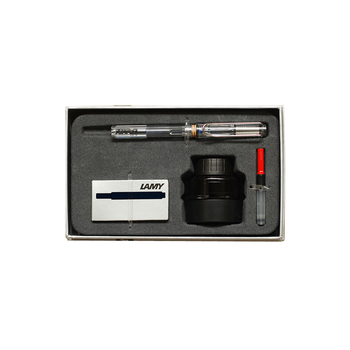 Lamy Safari Vista 20cm  Fountain Pen Gift Pack M - Transparent