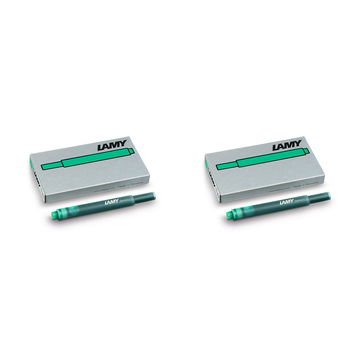 2x 5pc Lamy T10 Fountain Pen Ink Cartridges Hangsell - Green