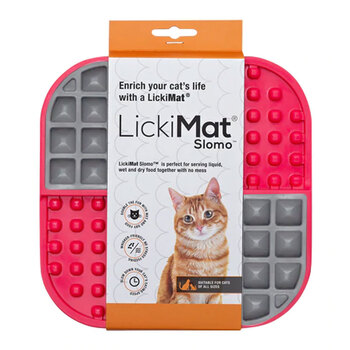 LickiMat Slomo Cat Red