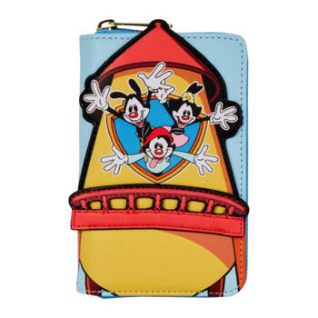 Animaniacs Faux Leather Wb Tower Zip Purse Cartoon Fun Design Mini Wallet