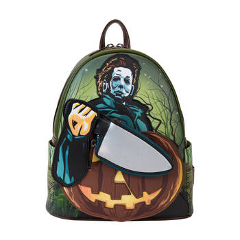  Halloween Michael Myers Pumpkin Glow Mini Backpack 23x27cm 12y+