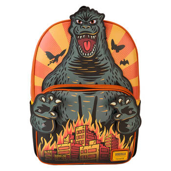  Godzilla Vegan Leather Full Size Cosplay Backpack 18in