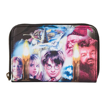 Harry Potter Faux Leather Sorcerer's Stone Zipped Around Closure Wallet