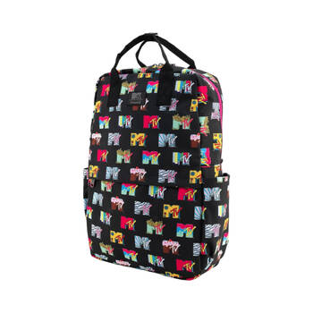 MTV Logo Unisex Backpack Travel Carry Bag 11.5x17.5in