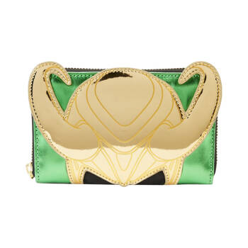 Marvel Comics Loki Metallic Zip Around Wallet 15.2cm