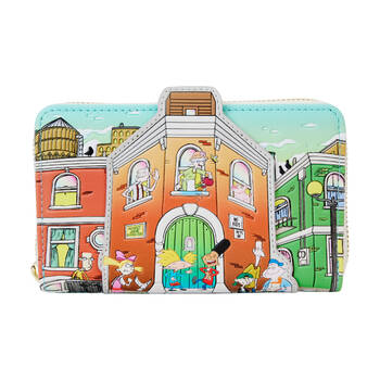Hey Arnold House Women's Zip Around Wallet Coin Purse 6x4in