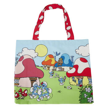 Smurfs Village Life Canvas Tote Womens Bag 24x15in