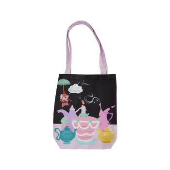 Alice in Wonderland 1951 Unbirthday Canvas Tote Bag 12x14in