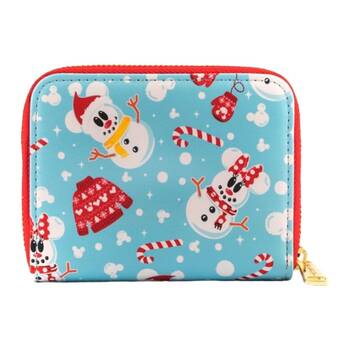 Disney Mickey Mouse Snowman Zip Around Money Purse