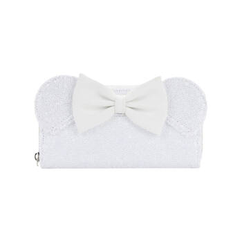 Disney Minnie Mouse Sequin Wedding Zip Purse Money Organiser