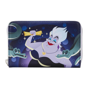 The Little Mermaid 1989 Ursula Lair Glow Zip Purse 4in
