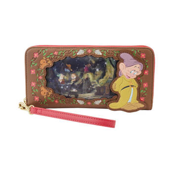 Snow White 1937 Princess Series Women's Zip Wristlet Wallet 8x4in