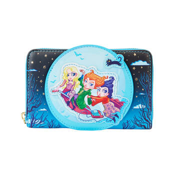 Loungefly Hocus Pocus Poster Glow Zip Around Wallet Money Pouch