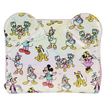 Disney D100 Classic All Over Print Zip Wallet 6x4in