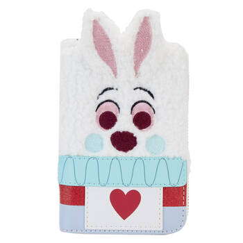 Alice in Wonderland 1951 White Rabbit Zip Wallet 6x4in