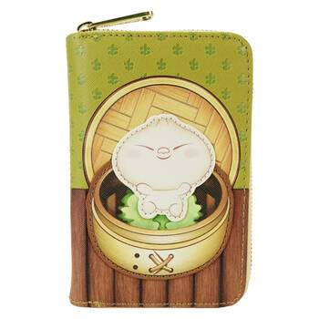 Bao Bamboo Steamer Zip Around Wallet Coin Purse 6x4in