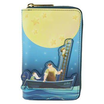 La Luna Moon Glow Zip Around Wallet Coin Purse 4x6in