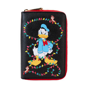 Disney Donald Wrapped In Lights Women's Zip Wallet 6x4in