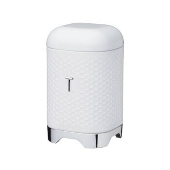Kitchen Craft Lovello Retro Carbon Steel Tea Canister 19cm - Ice White