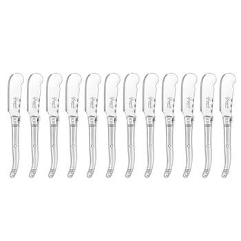 12pc Laguiole Silhouette 15.5cm Stainless Steel Pate Knife - Silver