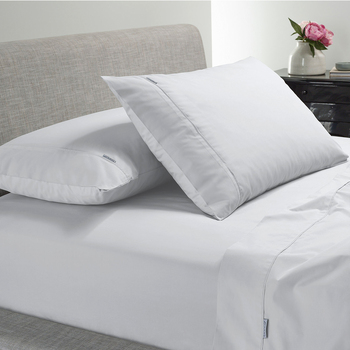 Bianca Heston Cotton White Sheet Set - Long Single