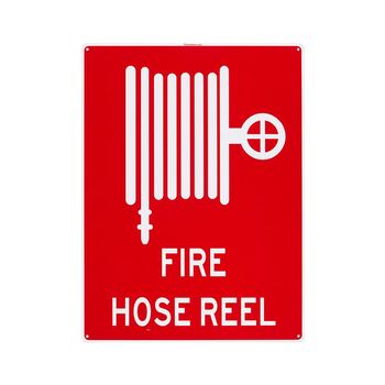 Fire Hose Reel Large Sign 450x600x1mm Polypropylene