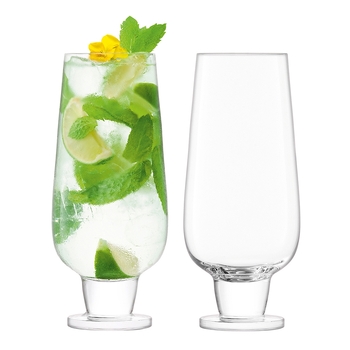 2pc LSA International Rum Mixer Drinking Glasses 550ml