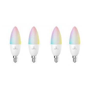 4PK Laser 5W E14 Smart RGB LED Bulb