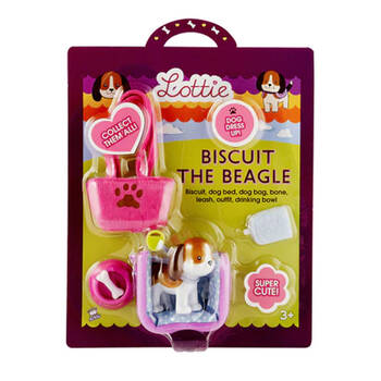 Lottie Biscuit The Beagle Dog Dress Up Playset Kids Toy 3y+