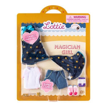 Lottie Magician Girl Outfit Set For Dolls Kids Toy 3y+