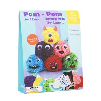 Tookyland Pom-Pom  Monster Craft Kit