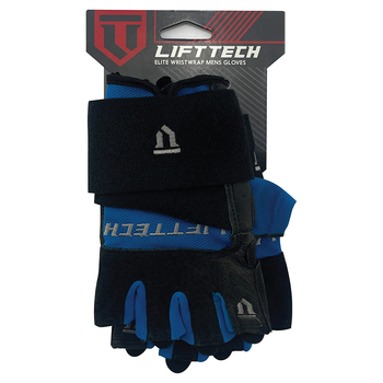 Lifttech Fitness Elite Weight Gloves w/ Wrist Wrap - L