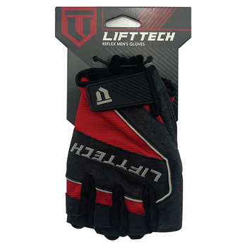 Lifttech Fitness Men's Half-Finger Reflex Lifting Gloves - L