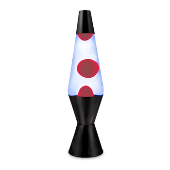 Liquid Retro Lava Lamp Moody Room Decor Black With Red Wax