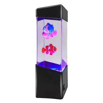 Led Novelty Light Up Toy Aquarium Fish Lamp 24cm Set