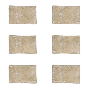 6PK LVD Placemat Long Weavewash Decorative Home Kitchen Decor 45x30cm