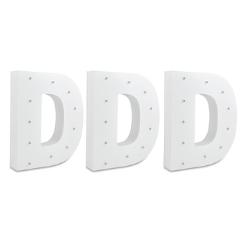3x2pc D Letter Alpha Light Art Novelty Party Celebration Room Decor